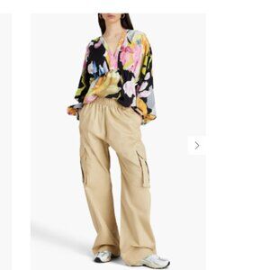 STINE GOYA Fatuna cotton-twill cargo pants Size M